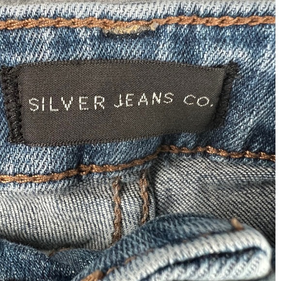 Silver Jeans Co. High Note Womens Skinny Jeans Size 32/29 Medium Wash Denim - Picture 3 of 5